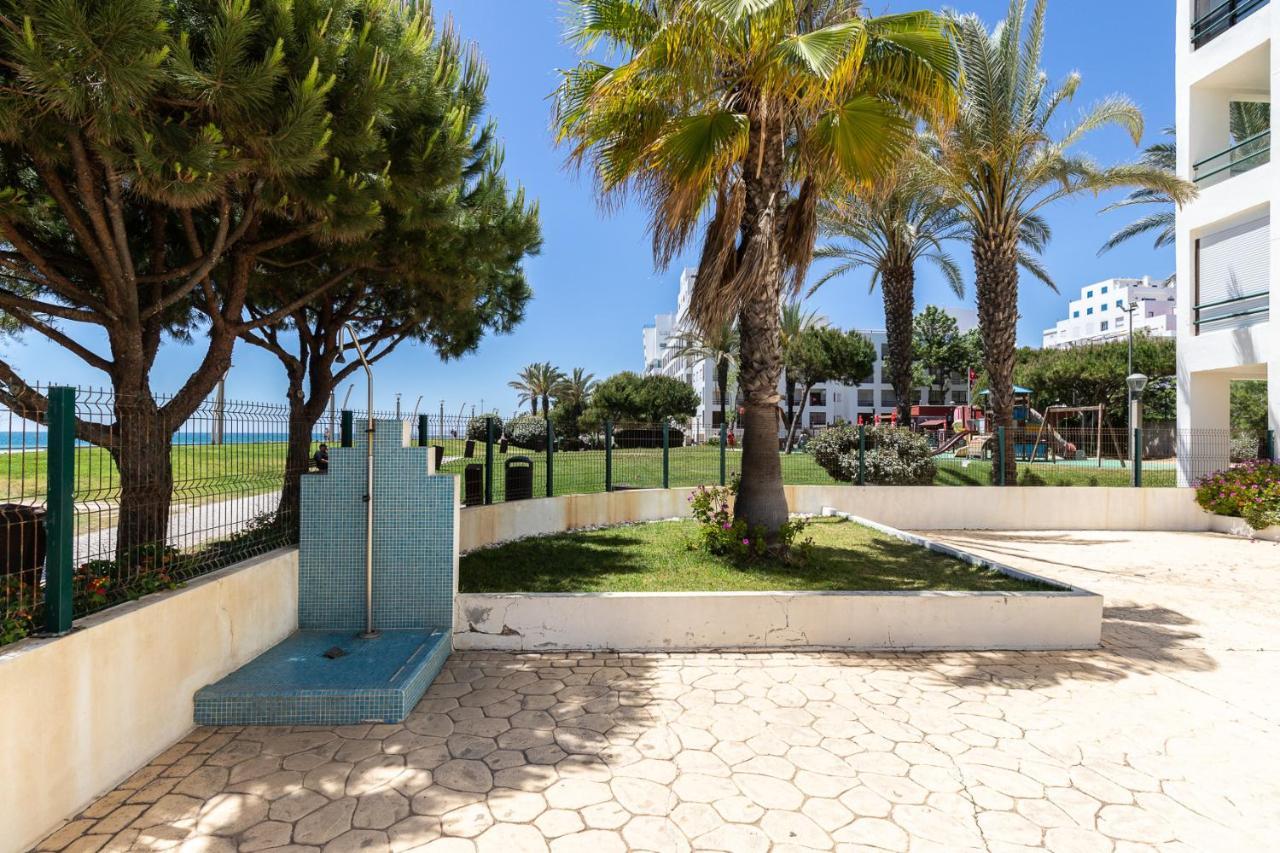 Carteia Superb Front Beach Flat Sea View Balcony Quarteira Exterior photo